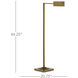 Ruxley 44.25 inch 25 watt Polished Antique Brass Floor Lamp Portable Light