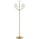 Sirocco 56 inch 60 watt Antique Brass Floor Lamp Portable Light