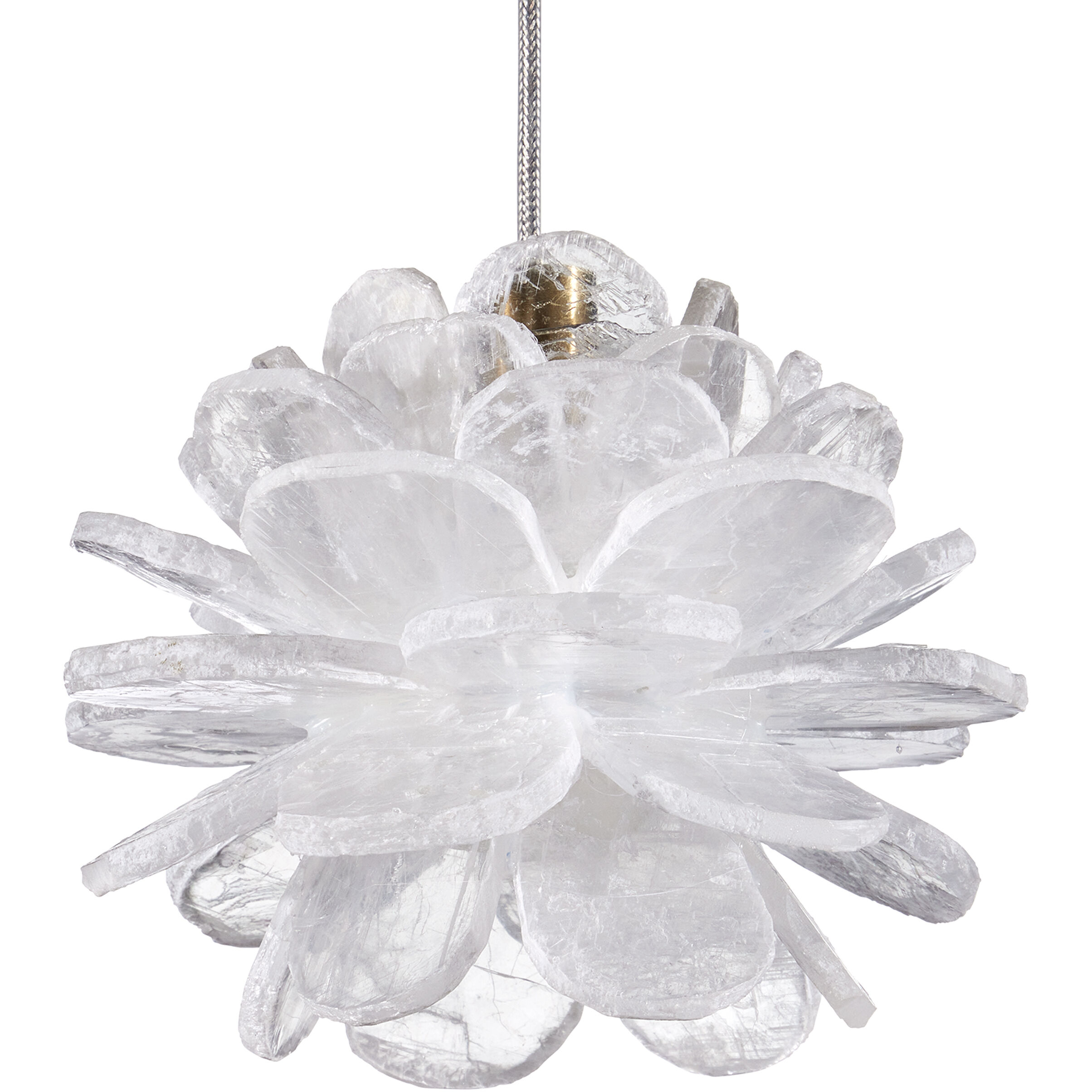 Clarity 1 Light 6 inch Natural/Brass Pendant Ceiling Light