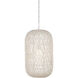 Cocoon 1 Light 15.5 inch Cream/Vanilla Pendant Ceiling Light, Medium