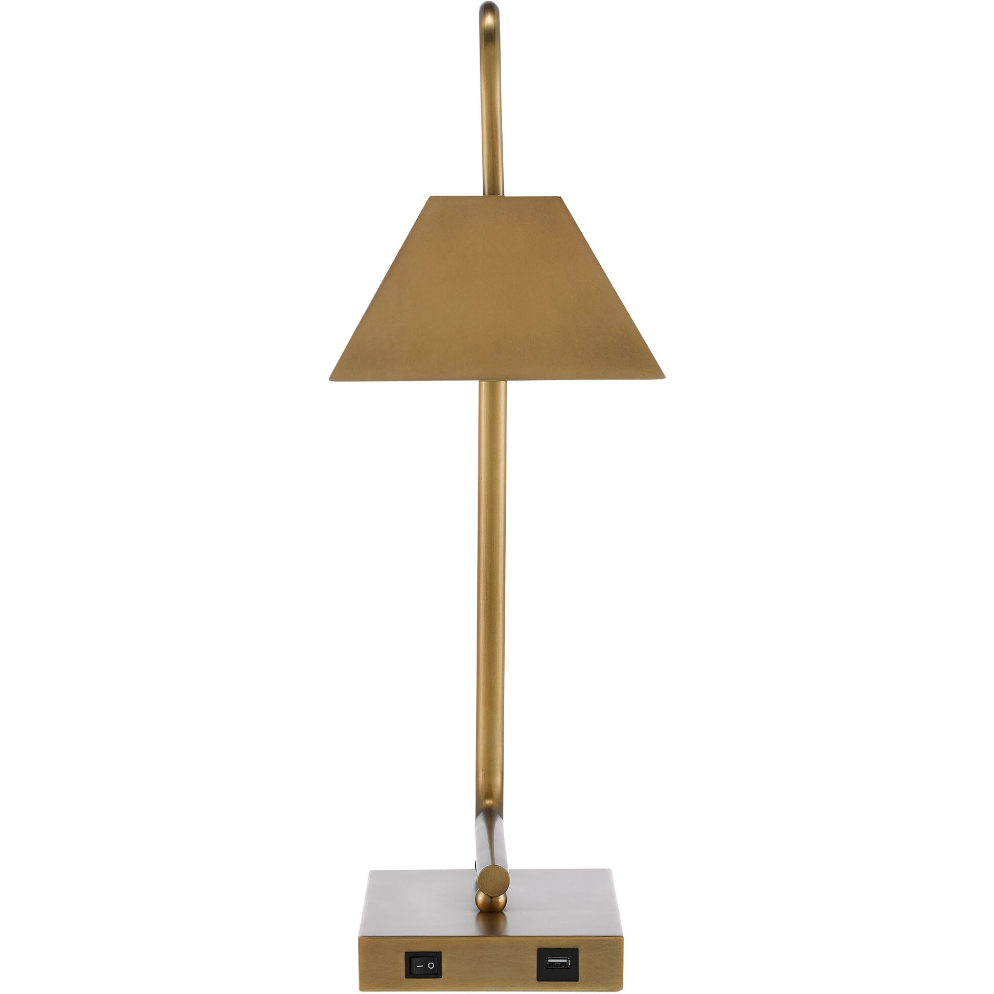 Hoxton 22.5 inch 25 watt Light Antique Brass Table Lamp Portable Light