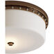 Barnabe 1 Light 18 inch White/Antique Brass/Polished Nickel Flush Mount Ceiling Light
