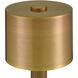 Traverse 13 inch 1.5 watt Brass Cordless Table Lamp Portable Light