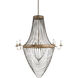 Lucien 8 Light 46 inch French Gold Leaf/Iron Chandelier Ceiling Light