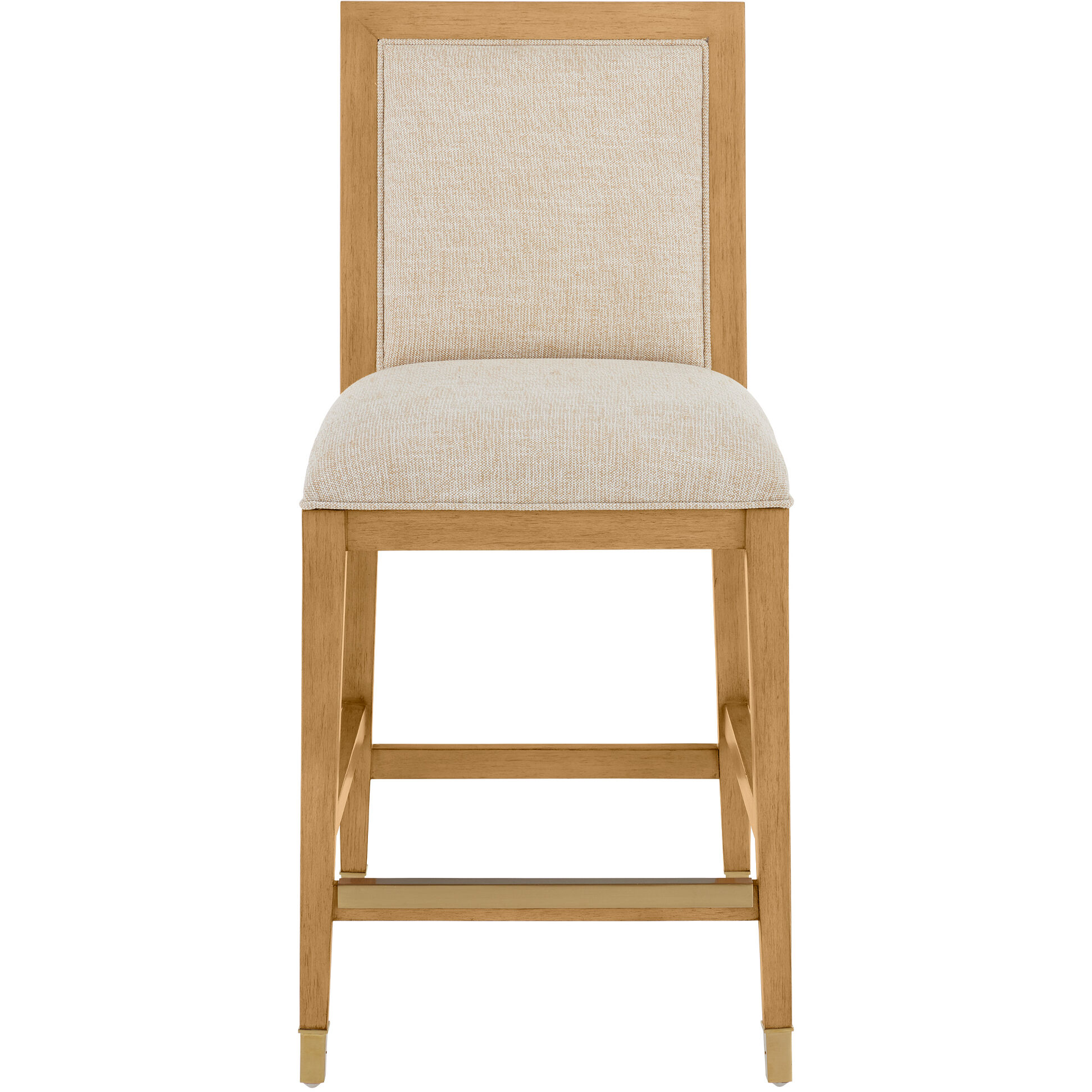 Santos 40 inch Sea Sand/UV Liller Malt/Satin Brass Counter Stool