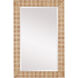 Dezi 36 X 23.75 inch Natural/Brass Mirror