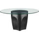 Lemy 36 inch Black/Clear Cocktail Table