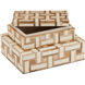Aarna 10 inch Natural/Ivory Boxes, Set of 2