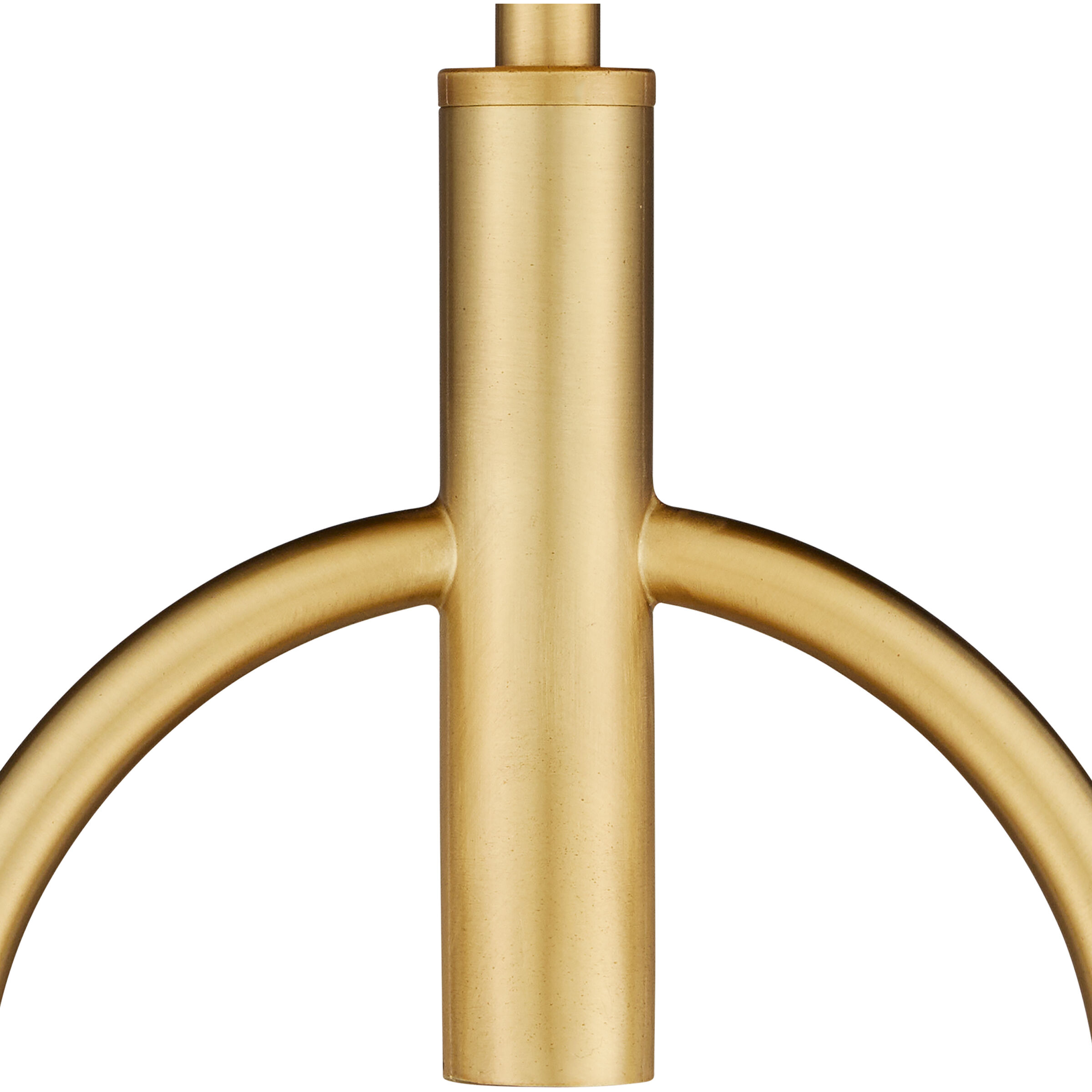 Creighton 1 Light 17.75 inch Brass/White Semi-Flush Mount Ceiling Light