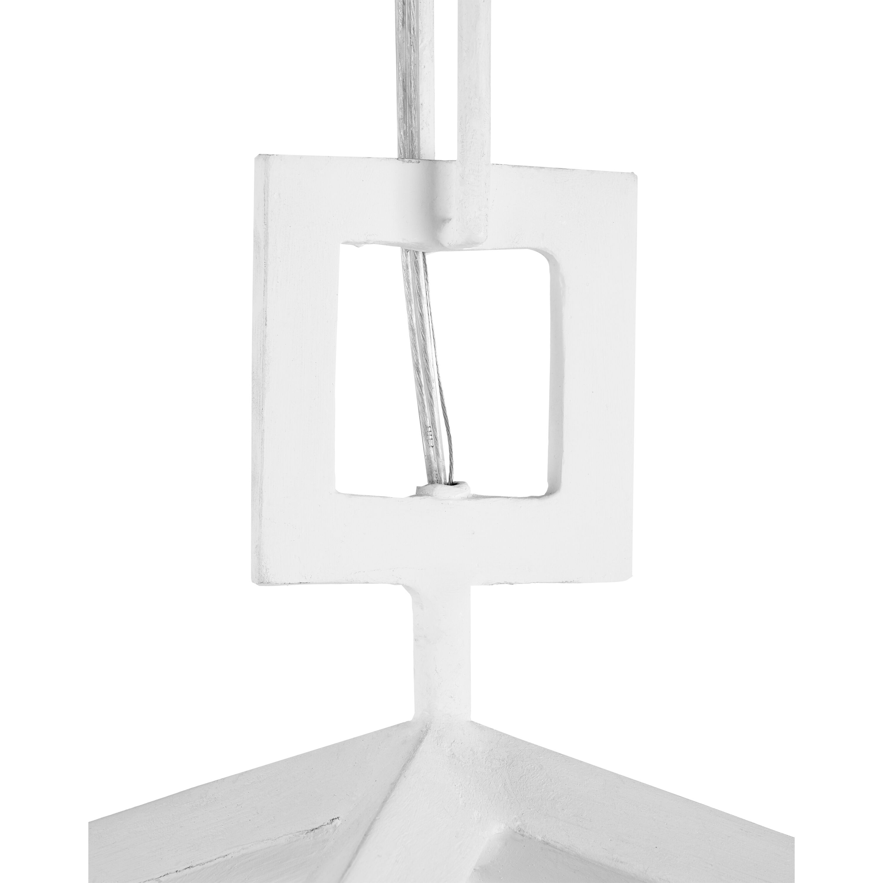 Denison 4 Light 26 inch Gesso White Chandelier Ceiling Light, Large