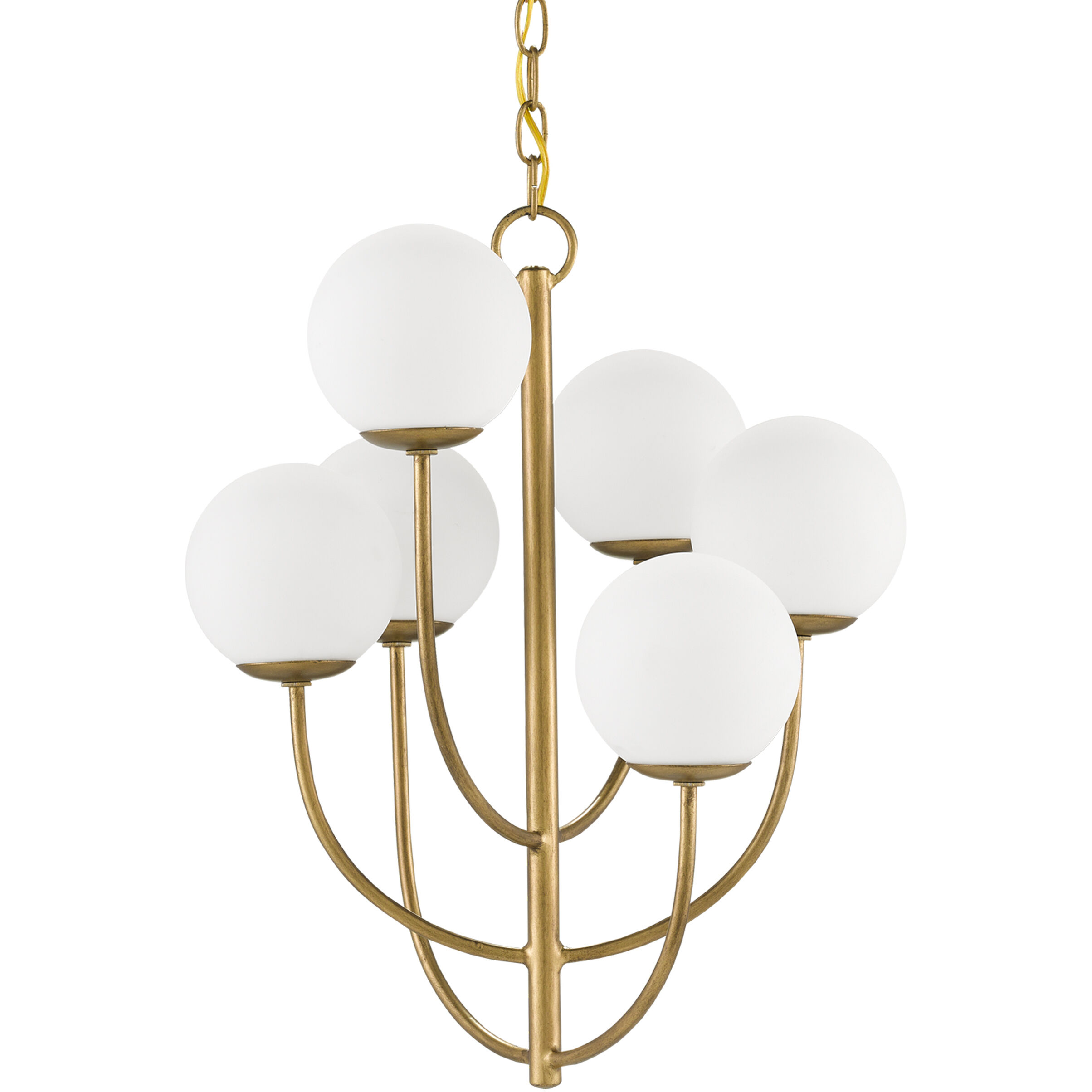Sunnylands 6 Light 17 inch Brass Chandelier Ceiling Light