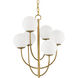 Sunnylands 6 Light 17 inch Brass Chandelier Ceiling Light
