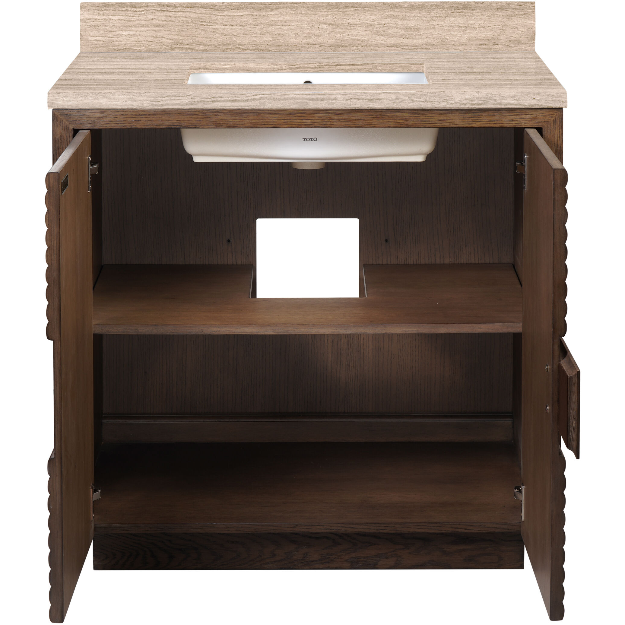Morombe 36 X 36 inch Cocoa/Natural/White Vanity with Undermount Sink