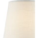 Grasscloth Off-White Tapered Chandelier Shade