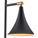 Bibliophile 23 inch 6 watt Matte Black/Matte Brass Table Lamp Portable Light