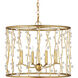 Adagio 4 Light 23.5 inch Contemporary Gold Leaf/Contemporary Gold/Clear Chandelier Ceiling Light