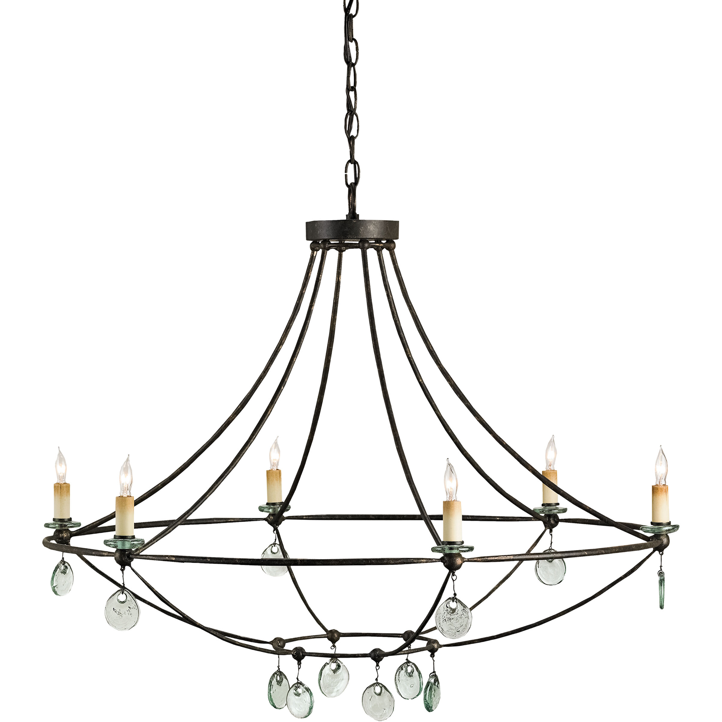 Novella 6 Light 35 inch Mayfair Chandelier Ceiling Light