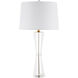 Duveen 31.5 inch 150 watt Clear/Polished Brass Table Lamp Portable Light
