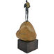 Man on Rock 18.25 X 8.75 inch Sculpture, Medium
