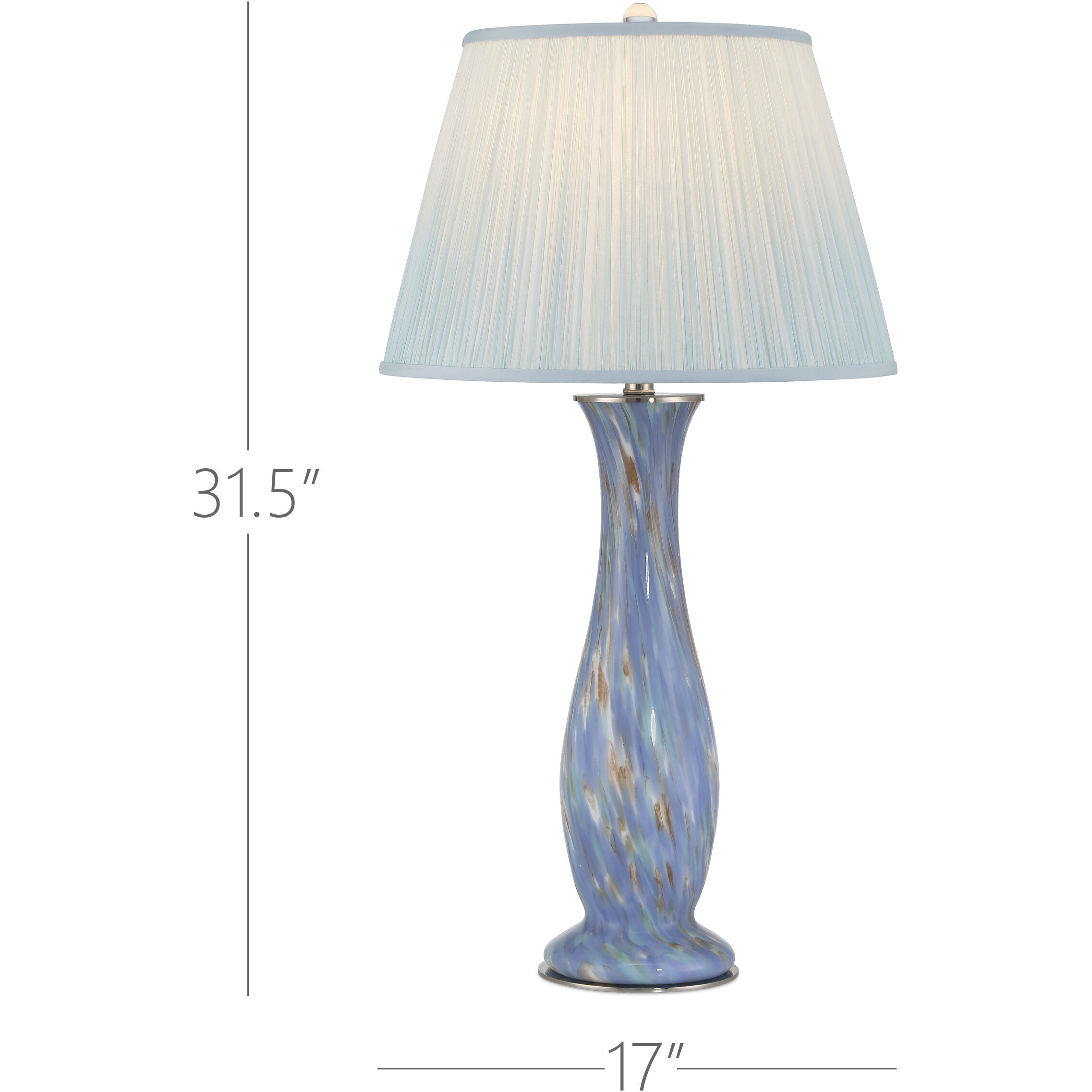 Lapis 31.5 inch 150.00 watt Blue/Pale Brown Table Lamp Portable Light