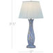 Lapis 31.5 inch 150.00 watt Blue/Pale Brown Table Lamp Portable Light