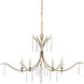 Marshallia 5 Light 38 inch Rustic Gold/Faux Rock Crystal Chandelier Ceiling Light, Small