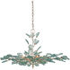 Baobab 8 Light 36 inch Clear/Contemporary Silver Leaf/Contemporary Silver Chandelier Ceiling Light, Medium