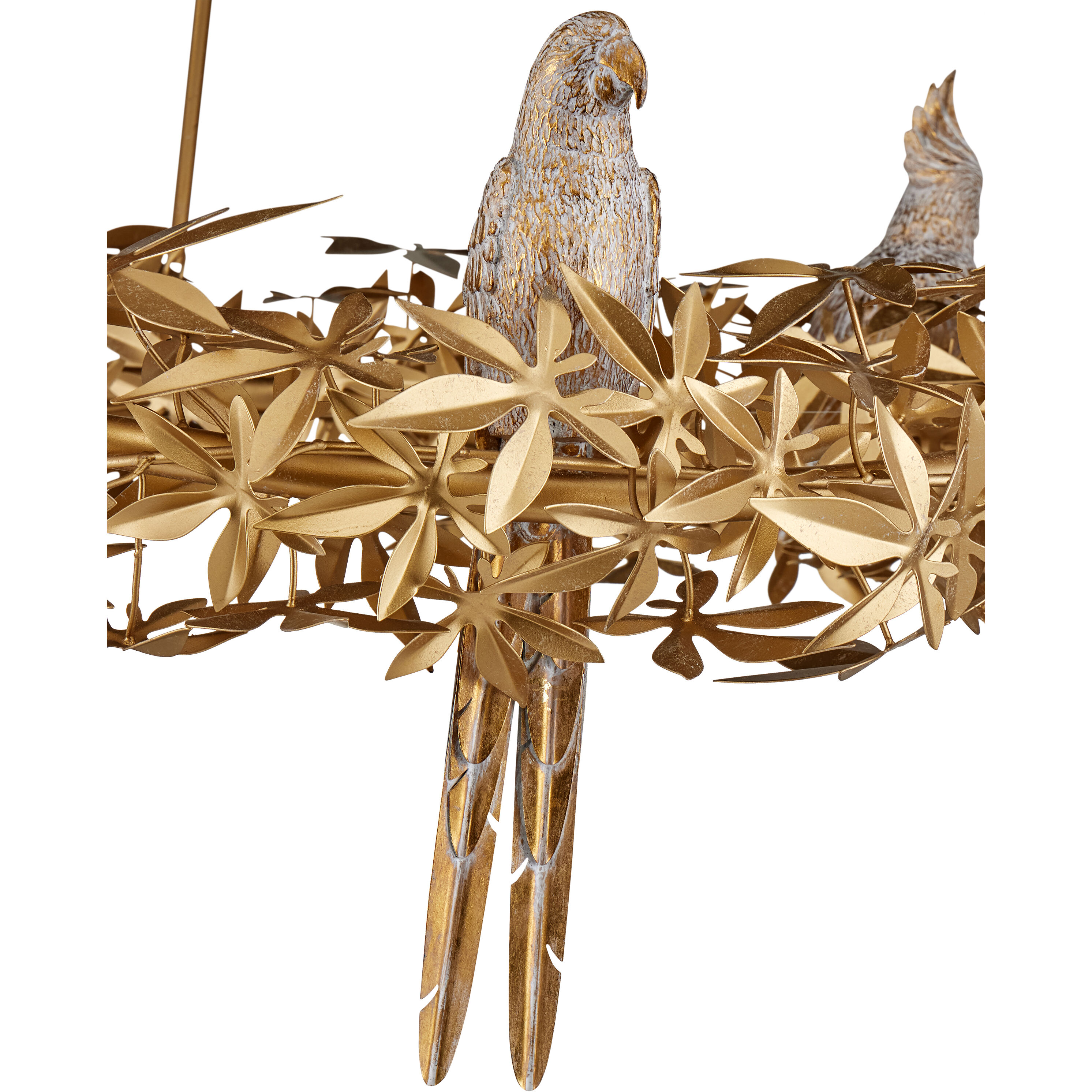 Aviary 6 Light 41.25 inch Swedish Gold Ring Chandelier Ceiling Light