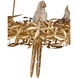 Aviary 6 Light 41.25 inch Swedish Gold Ring Chandelier Ceiling Light