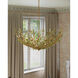 Babylon 8 Light 44 inch Green/Contemporary Gold Leaf/Contemporary Gold Chandelier Ceiling Light
