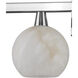Bombelles 4 Light 38 inch Polished Nickel/Natural Bath Bar Wall Light