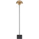 La Rue 58 inch 7 watt Brushed Brass/Black Floor Lamp Portable Light