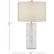 Meraki 27 inch 150 watt Natural Table Lamp Portable Light