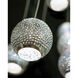 Giro 15 Light 48 inch Painted Silver/Nickel/Blue Multi-Drop Pendant Ceiling Light
