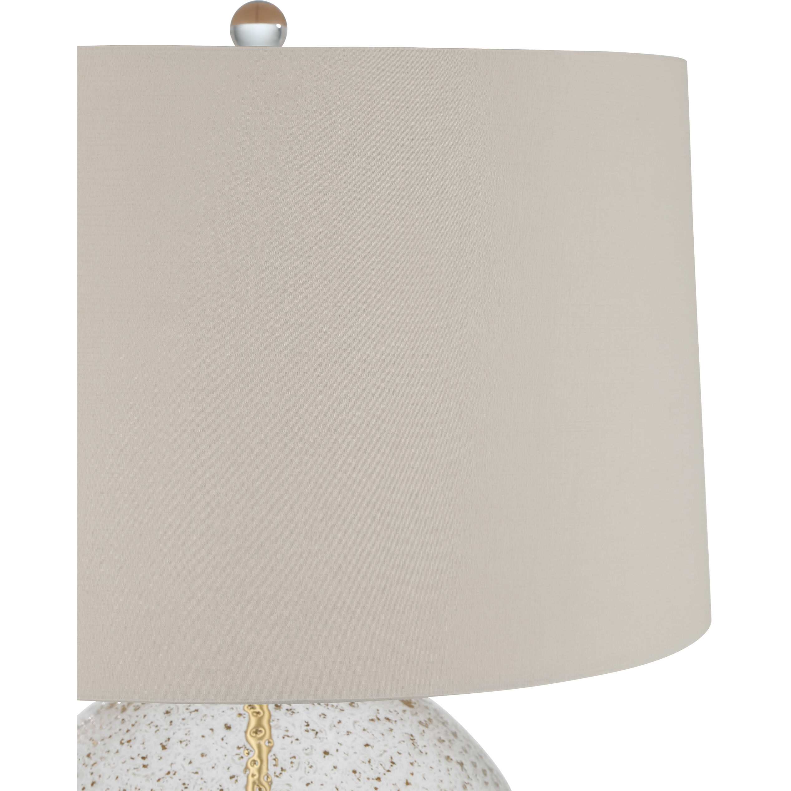 Zebulon 25.5 inch 150.00 watt Clear with Gold Speckles/Contemporary Gold Leaf Table Lamp Portable Light