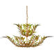 Babylon 11 Light 47 inch Green/Contemporary Gold Leaf/Contemporary Gold Two-Tier Chandelier Ceiling Light
