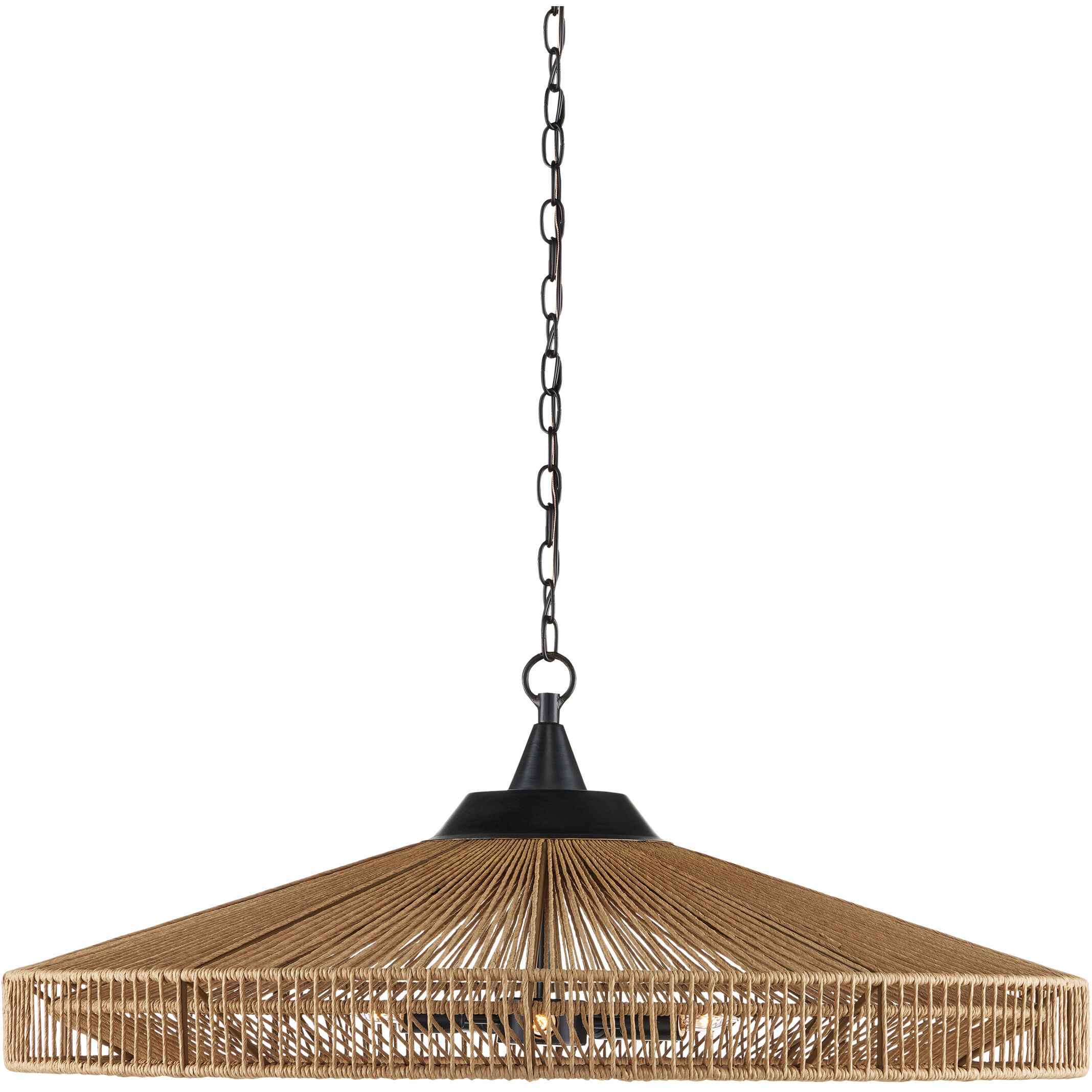 Maldives 5 Light 36 inch Satin Black Chandelier Ceiling Light