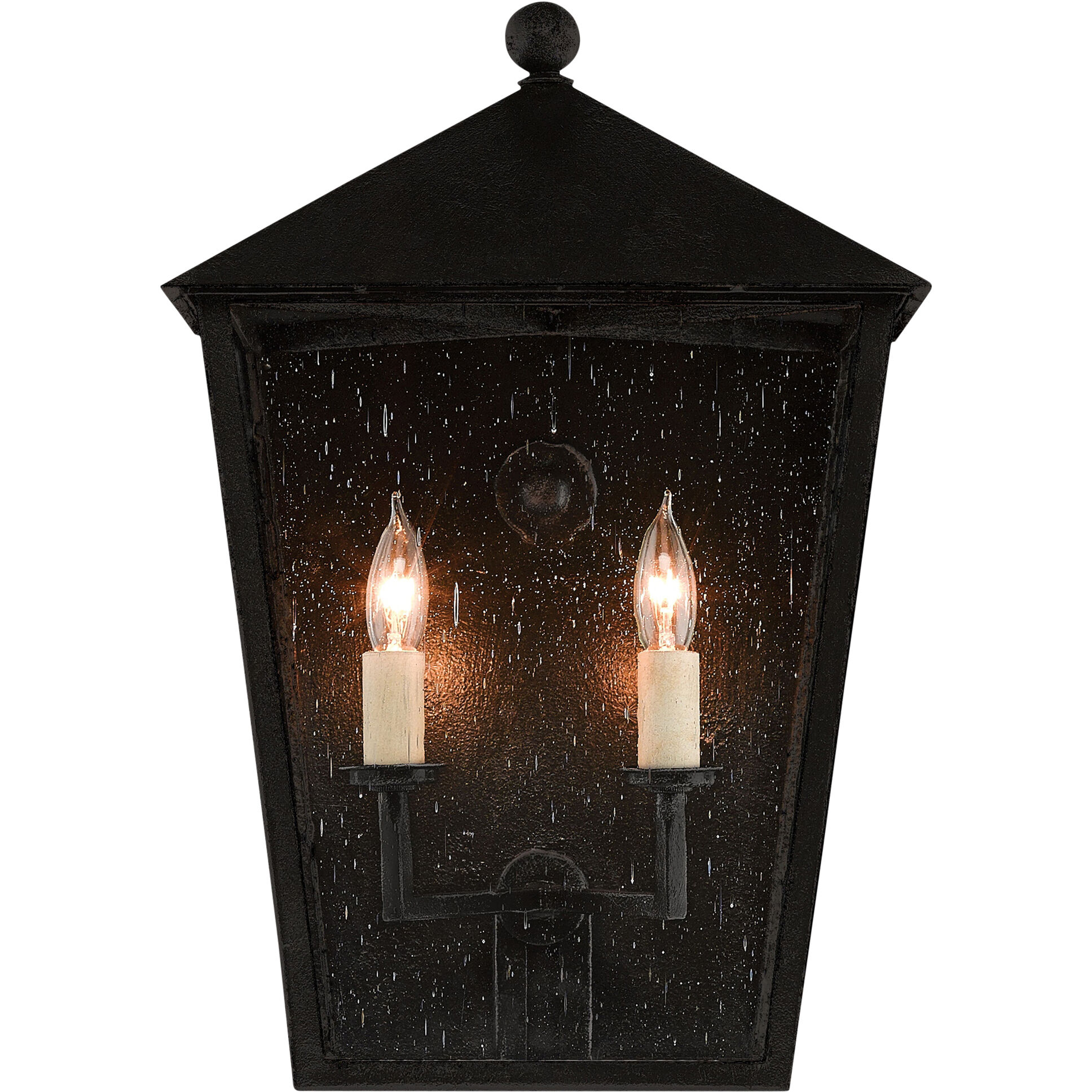 Bening 2 Light 17.75 inch Midnight Outdoor Wall Sconce, Medium