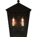 Bening 2 Light 17.75 inch Midnight Outdoor Wall Sconce, Medium