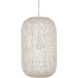 Cocoon 1 Light 15.5 inch Cream/Vanilla Pendant Ceiling Light, Medium