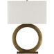 Cercle 33 inch 150 watt Dark Antique Brass Table Lamp Portable Light