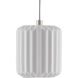 Dove 3 Light 7.5 inch Painted Silver/White Multi-Drop Pendant Ceiling Light