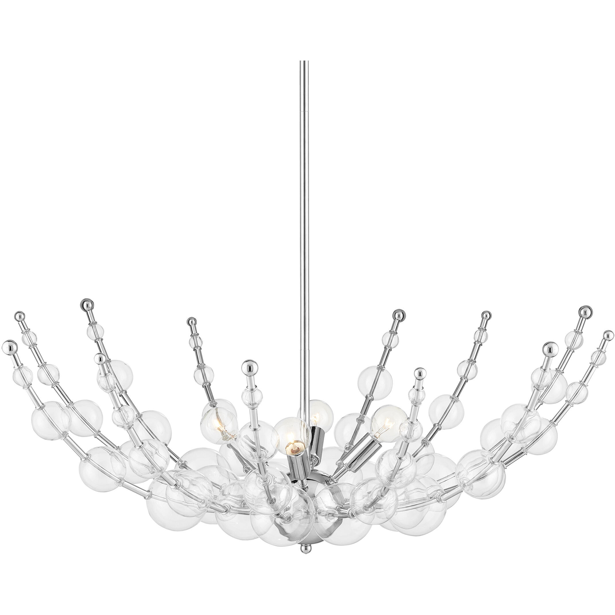 Abberton 4 Light 31 inch Polished Nickel Chandelier Ceiling Light