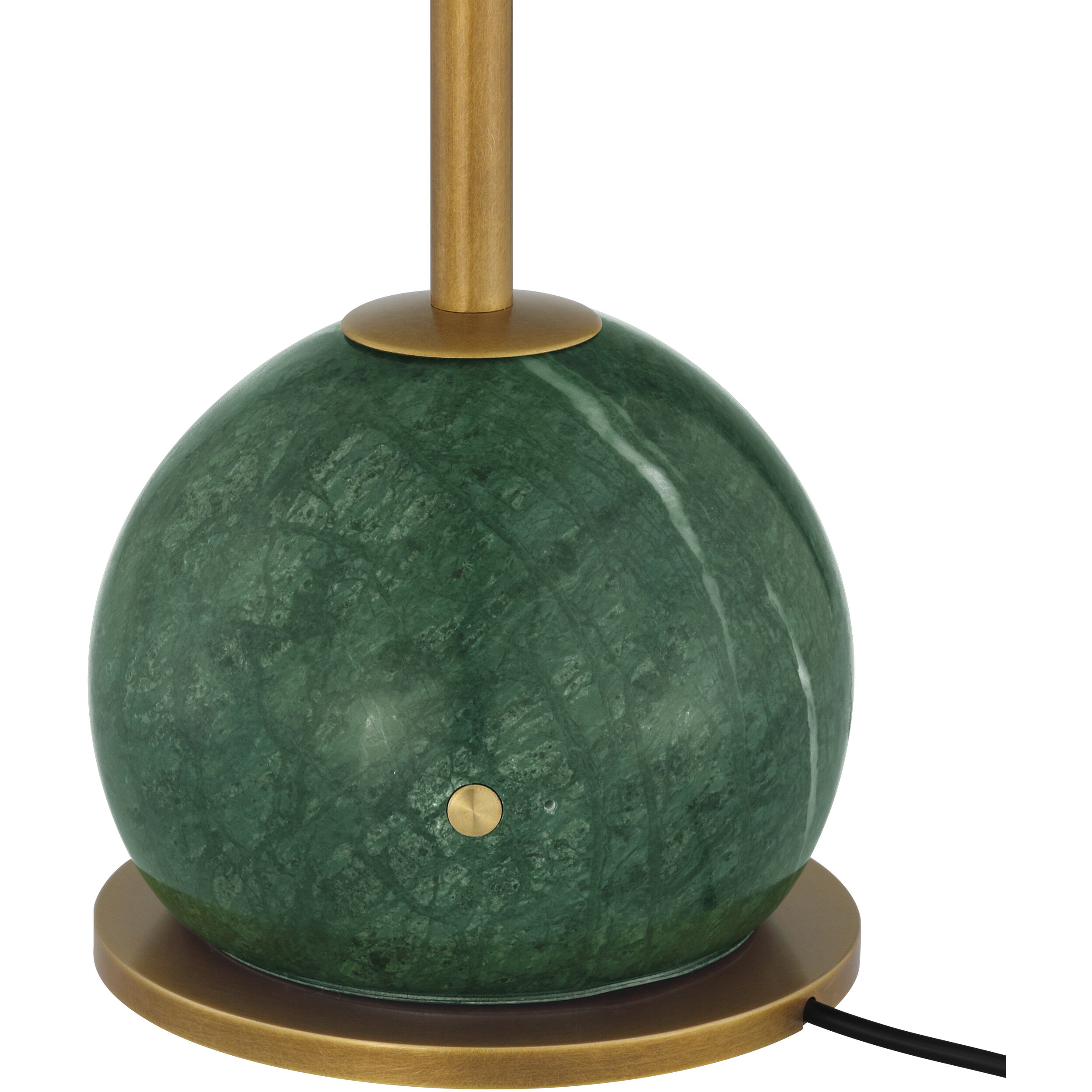 Journey 21 inch 1.5 watt Antique Brass/Green Cordless Table Lamp Portable Light