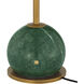 Journey 21 inch 1.5 watt Antique Brass/Green Cordless Table Lamp Portable Light