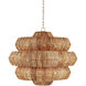 Antibes 9 Light 30 inch Khaki/Natural Chandelier Ceiling Light