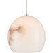 Lazio 7 Light 16 inch Natural/Painted Silver Multi-Drop Pendant Ceiling Light