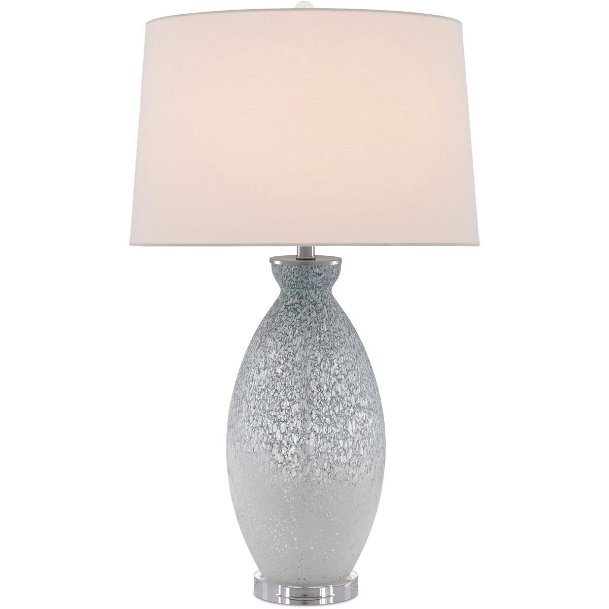 Hatira 33 inch 150 watt Pale Blue/White Table Lamp Portable Light