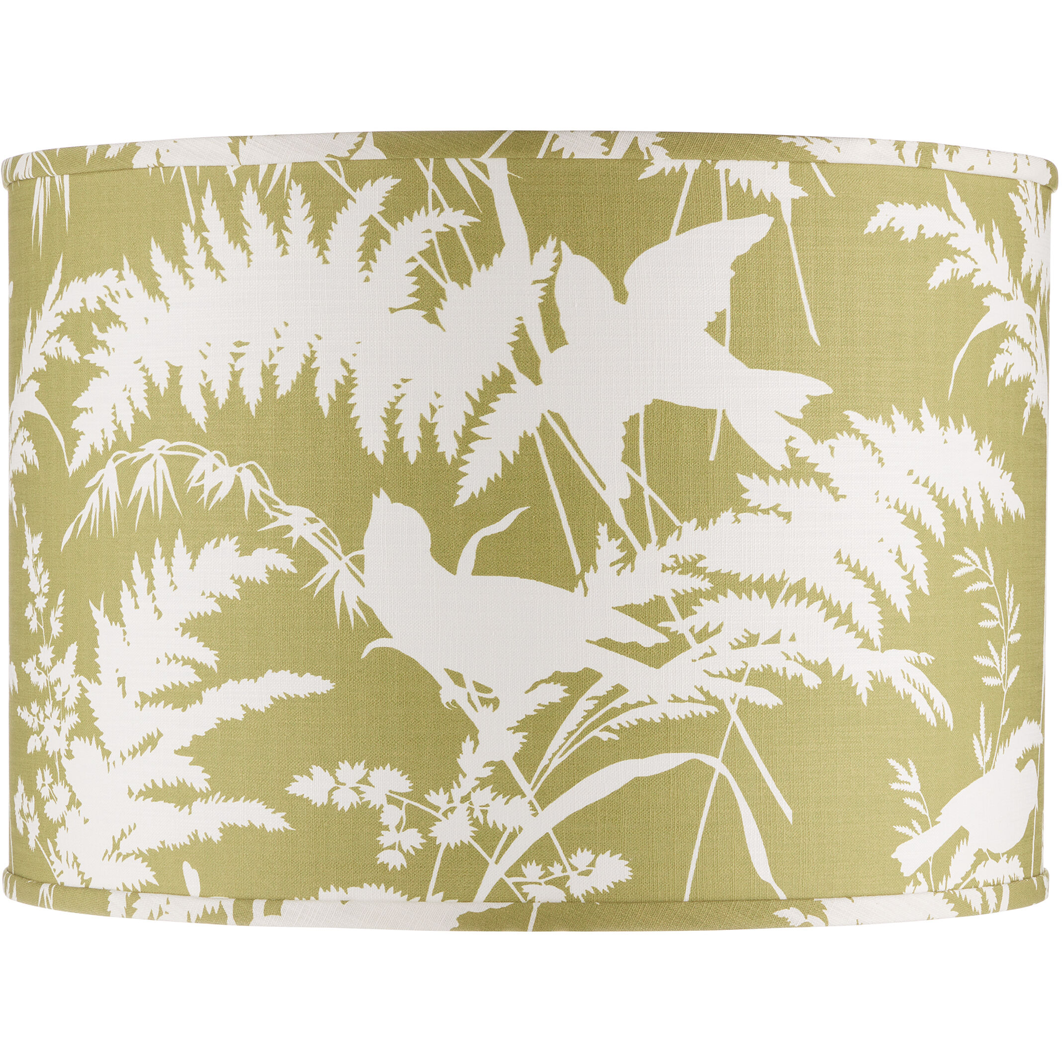 Aviary Moss/Ivory Drum Lamp Shade