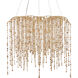 Kealia 10 Light 36 inch Natural/Coco Cream Chandelier Ceiling Light, Large